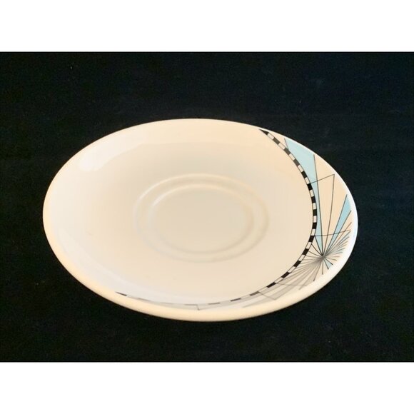 Dudson Finest Vitrified Cup & Saucer Set Princess Cruise Line Abstract Design - Picture 9 of 12